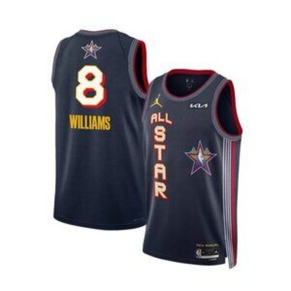 Mens Jalen Williams Navy 2025 All Star Stitched Jersey